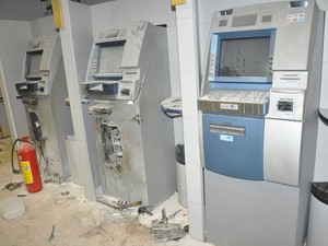 Agência bancária localizada dentro de shopping é assaltada em Paulista (Foto: Polícia Civil/Divulgação)