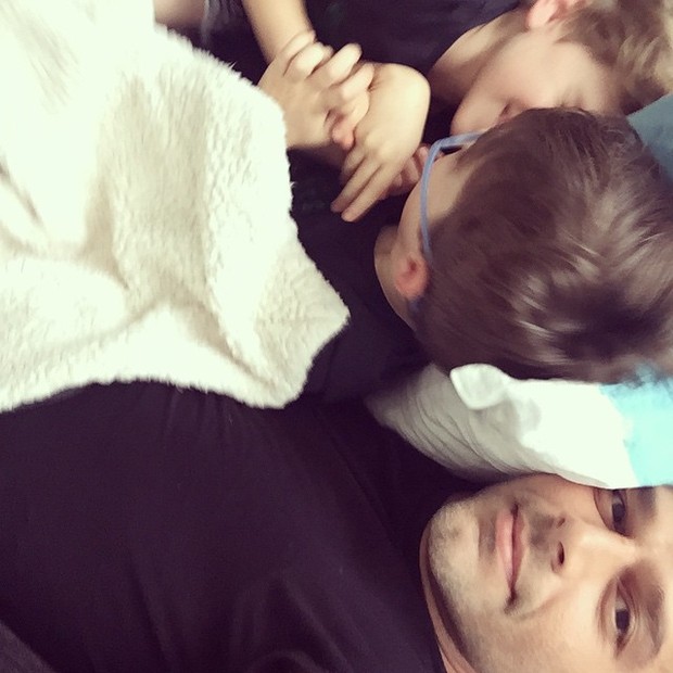 Ricky Martin com os filhos, Matteo e Valentino, em Sydney, na Austrália (Foto: Instagram/ Reprodução)