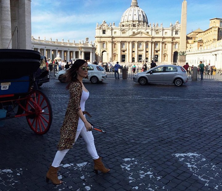 Josie Pessoa passeando por Roma  (Foto: Arquivo Pessoal)