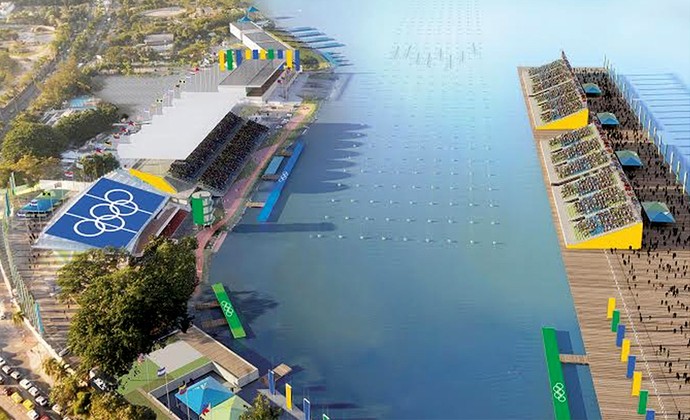 estadio de remo e canoagem lagoa rodrigo de freitas olimpíadas 2016 (Foto: Divulgação)