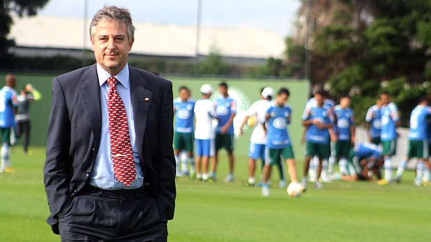 Paulo Nobre Gilson Kleina treino Palmeiras (Foto: Cleber Akamine)
