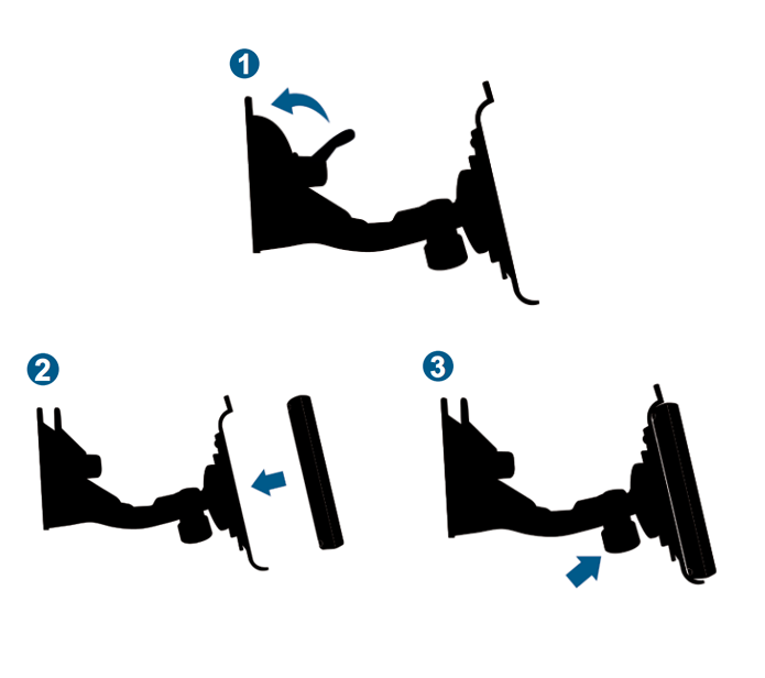 Ilustração sobre como instalar o aparelho no para-brisa do automóvel (Foto: Reprodução/NavCity)