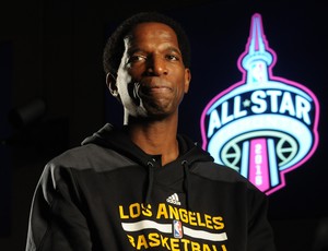 AC Green fala sobre a situação de Huertas durante evento do All-Star Game (Foto: NBA)