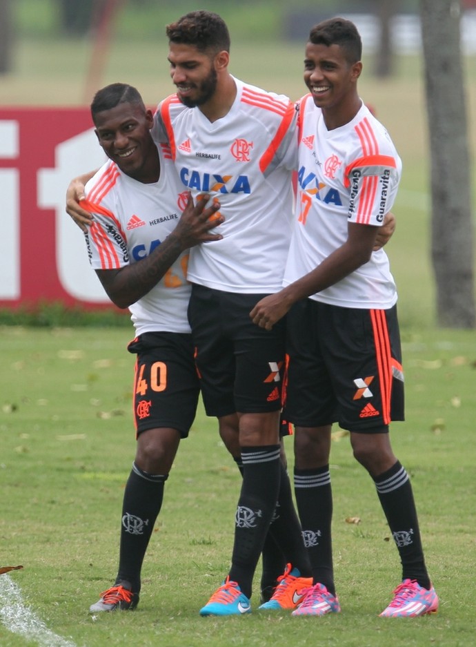 Amaral, Wallace, Gabriel, Ninho, Flamengo (Foto: Gilvan de Souza/Fla Imagem) Amaral, Wallace, Gabriel, Ninho, Flamengo (Foto: Gilvan de Souza/Fla Imagem)