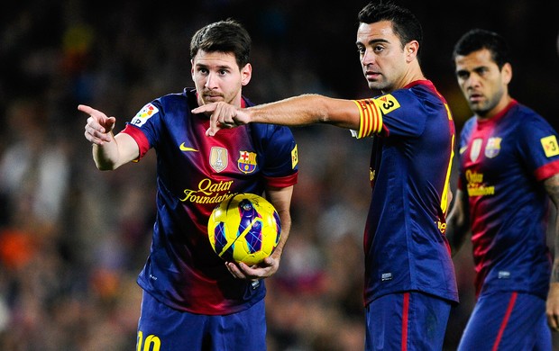 Messi Xavi Barcelona (Foto: Getty Images)