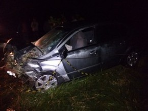 Adolescente ficou ferida gravemente no acidente (Foto: Blog Marcos Frahm)