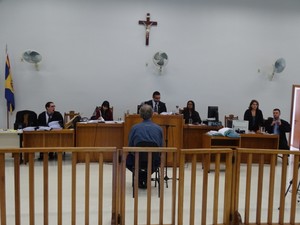 Delegado foi julgado no Fórum de Muriaé (Foto: Silvan Alves/Arquivo Pessoal)