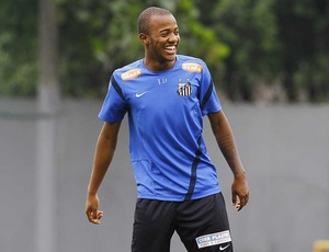 Victor Andrade, treino do Santos (Foto: Ricardo Saibun / Divulgação Santos FC)