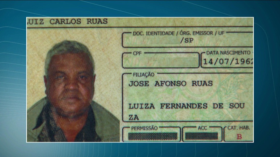 Luiz Carlos Ruas era vendedor ambulante (Foto: TV Globo/Reprodução)