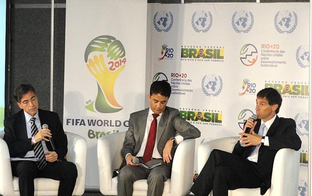 Luis Fernandes, Bebeto e Federico Addiechi (Fifa), Copa do Mundo (Foto: Felippe Costa / Globoesporte.com)