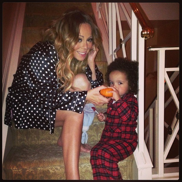 Mariah Carey com o filho, Moroccan (Foto: Instagram/ Reprodução)