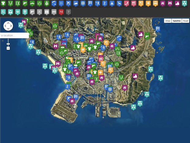 GTA V: conheça o mapa e onde pegar os itens coletáveis - GTA V - Grand  Theft Auto 5 - GGames