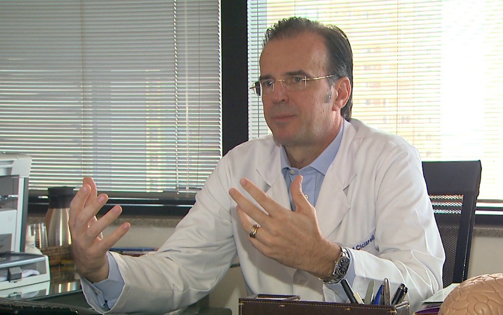 O neurologista Marcelo Cicciarelli, coordenador da pesquisa (Foto: Maurício Glauco/EPTV)