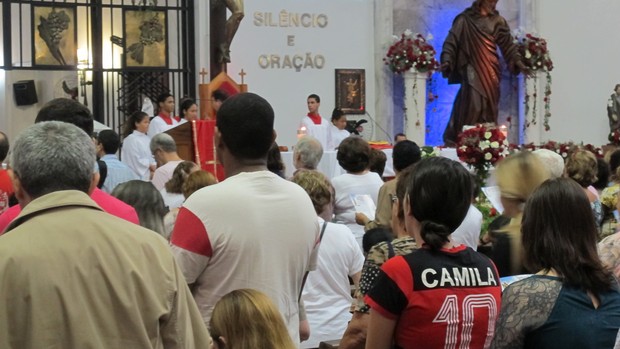 flamengo Dia na Igreja de São Judas Tadeu (Foto: Janir Junior)