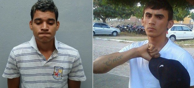 Gustavo da Silva Nogueira, também conhecido como ’Nego Velho’, e Erico Soares Lopes, o ‘Leco’, são procurados pela polícia (Foto: Divulgação/Polícia Civil)