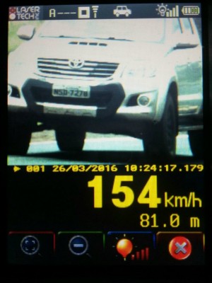 Condutores foram multados por excesso de velocidade (Foto: Divulgao/ PRF)