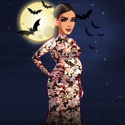 Personagem do game da Kim Kardashian com o look da Givenchy (Foto: Reprodução Instagram)