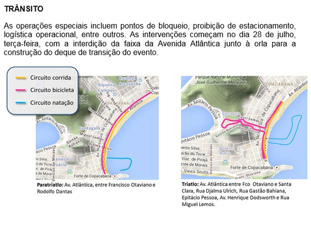 Interdições olimpíadas (Foto: Reprodução/Prefeitura do Rio)