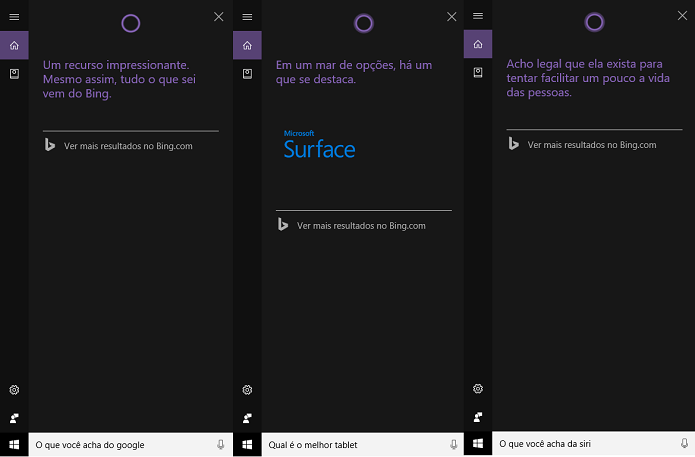 Cortana fala sobre Google, Apple e Surface (Foto: Reprodução/Tassia Moretz)