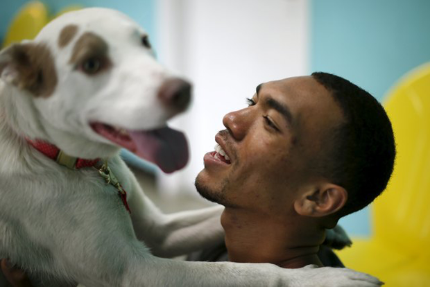 Los Angeles ganha &#39;café canino&#39; para incentivar adoções (Foto: REUTERS/Lucy Nicholson)