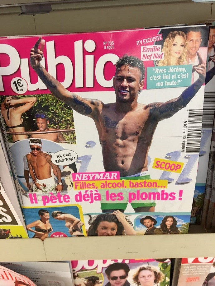 Neymar capa de revista Paris