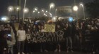 Florianópolis: grupo se nega a liberar ponte (Daniela Coelho/G1)