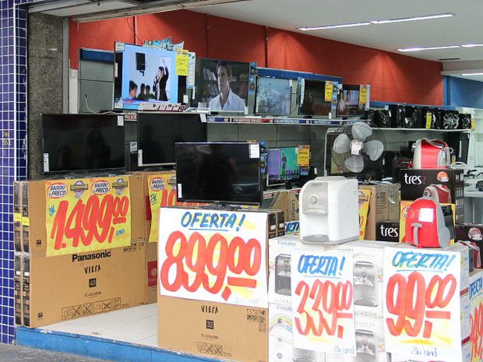 Vendas de móveis e eletrodomésticos puxaram avanço de maio frente o mesmo mês do ano passado (Foto: Rickardo Marques/G1 AM)
