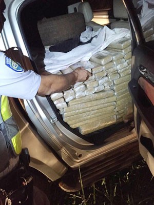 Polícia Rodoviária estava em patrulhamento quando localizou o veículo (Foto: Polícia Rodoviária/Divulgação) Polícia Rodoviária estava em patrulhamento quando localizou o veículo (Foto: Polícia Rodoviária/Divulgação)