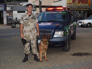Guardas utilizam cães para auxiliar na segurança (Foto: Marcelo Rosa/Ascom Teresópolis)