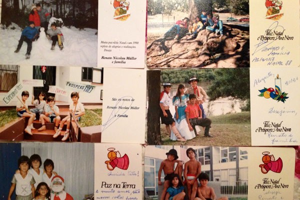 Cartões de Natal da família de Shana Müller (Foto: Arquivo Pessoal/Shana Müller)