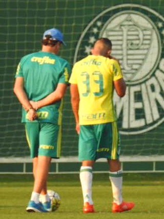 Cuca e Gabriel Jesus Palmeiras (Foto: Felipe Zito)