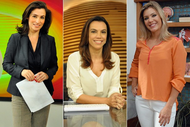 Renata Vasconcelos estreia no Fantástico no dia 6; Ana Paula Araújo já está no Bom Dia Brasil; e Flavia Freire passa temporada no Bem Estar (Foto: Globo)
