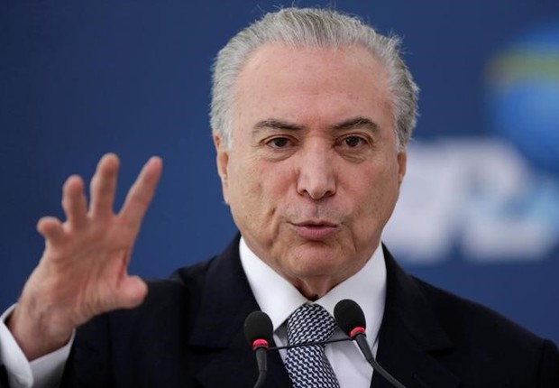 Presidente do Brasil, Michel Temer, durante evento no Palácio do Planalto, em Brasília (Foto: Ueslei Marcelino/Reuters)