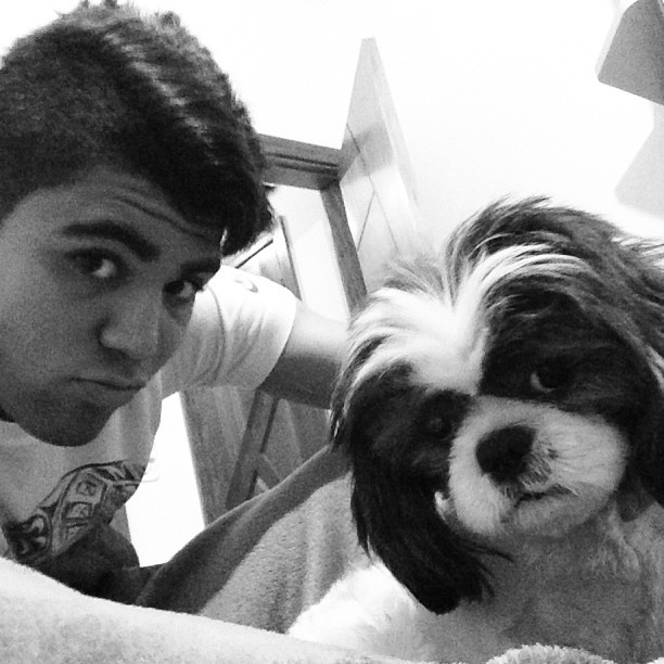 Atacante Gabriel Santos cachorro (Foto: Reprodução / Instagram)