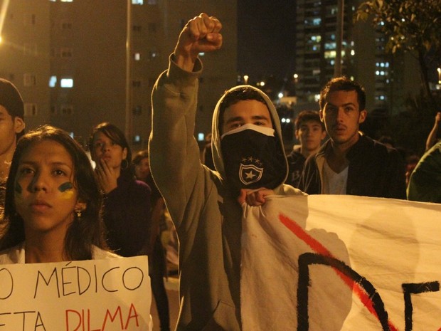 Protesto campo grande (Foto: Lucas Lourenço/G1 MS)
