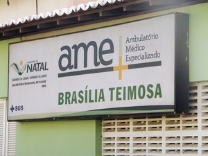Ambulatório Médico Especializado de Brasília Teimosa, em Natal (Foto: Ricardo Araújo/G1)