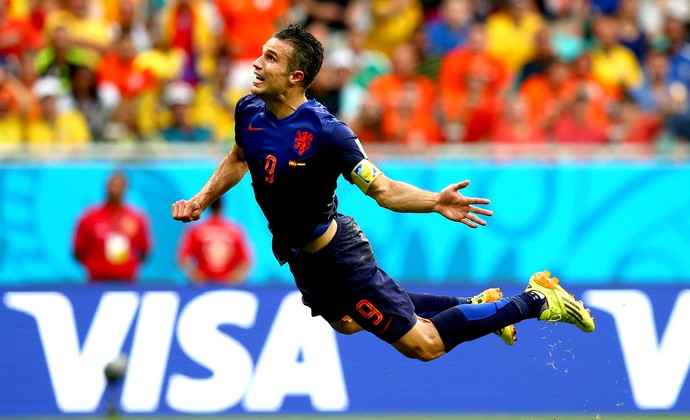 Robin van Persie comemoração gol Espanha x Holanda (Foto: Getty Images)