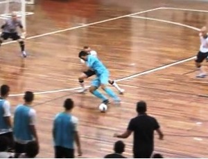 Santos e Corinthians, futsal sub-20 (Foto: Reprodução / TV Tribuna)