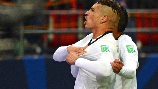 Guerrero comemora gol do Corinthians contra Al Ahly Mundial (Foto: AFP)