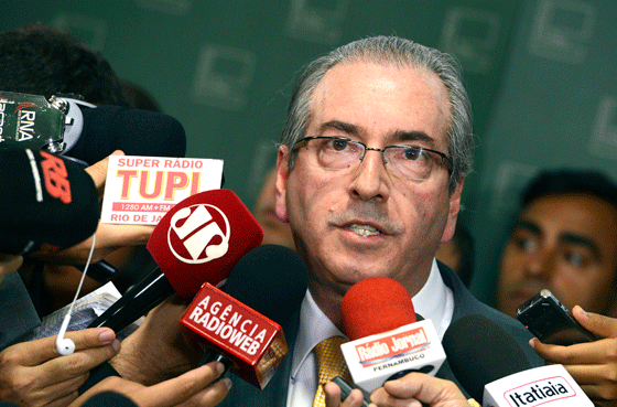 Eduardo Cunha em coletiva na quarta-feira (2) (Foto: Valter Campanato/Agência Brasil)