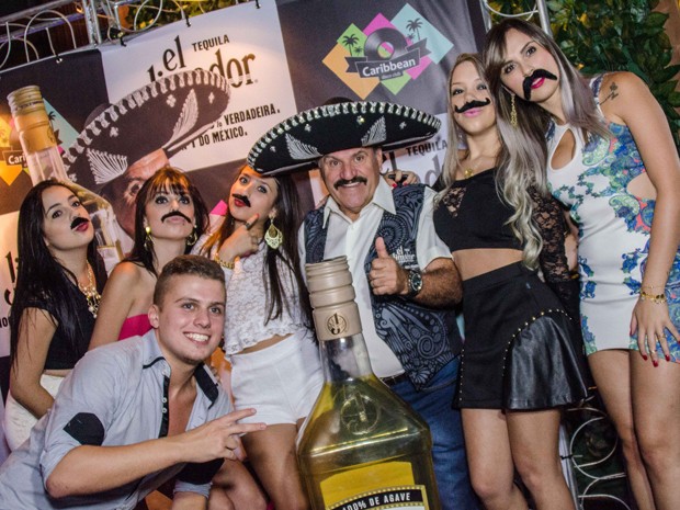 El Jimador marcou presença na festa da Caribbean Club, em São Paulo, na noite desta sexta-feira (7) (Foto: Ivo Junior/Divulgação)