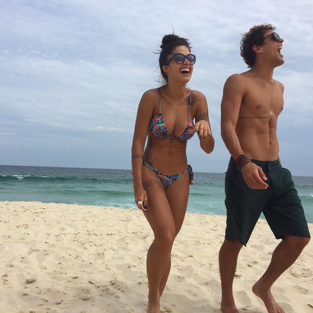 Aline Riscado e Felipe Roque (Foto: Reprodução/Instagram)