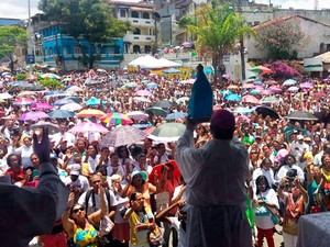 Cerca de 15 mil pessoas participaram da peregrinação em Candeias (Foto: Pastoral da Comunicação/Santuário de Nossa Senhora das Candeias)