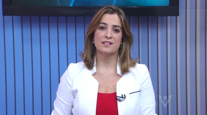 Melissa Paiva no Jornal da Tribuna 2ª Edição (Foto: Reprodução/TV Tribuna)