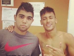 Gabigol e Neymar - Santos (Foto: Reprodução/Instagram)