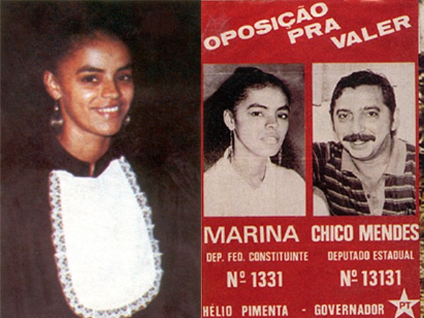 Resultado de imagem para Marina silva e Chico Mendes