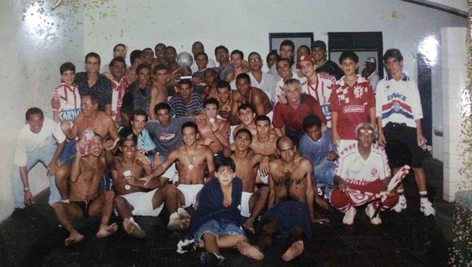 América-RN 100 anos: Time campeão Copa do Nordeste 1998 (Foto: José Augusto "Carioca"/Arquivo Pessoal)