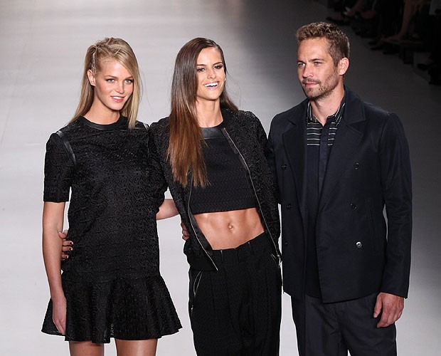 Erin Heatherton, Izabel Goulart e Paul Walker (Foto: Manuela Scarpa/Foto Rio News)