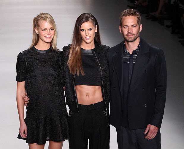 Erin Heatherton, Izabel Goulart e Paul Walker (Foto: Manuela Scarpa/Foto Rio News)