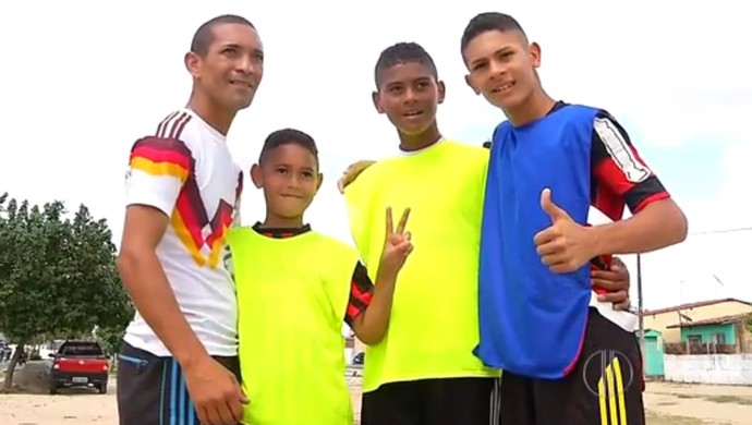 Tévez, Gamarra e Ayala xarás do RN (Foto: Reprodução/Inter TV Cabugi)